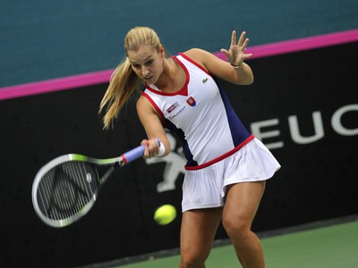 Dominika Cibulková počas duelu