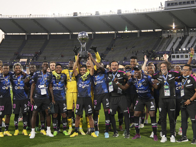 Hráči Independiente del Valle oslavujú triumf v súťaži Copa Sudamericana