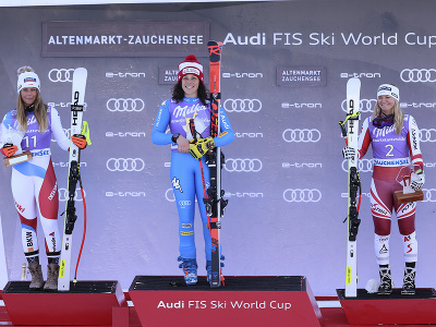 Talianska lyžiarka Federica Brignoneová vyhrala super-G žien v Zauchensee. Na druhom mieste skončila Corinne Suterová zo Švajčiarska a tretia finišovala Ariane Rädlerová z Rakúska