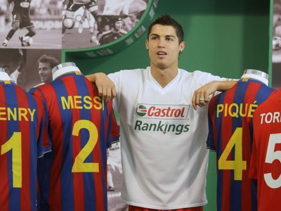 Cristiano Ronaldo pri prezentácii nového rebríčka
