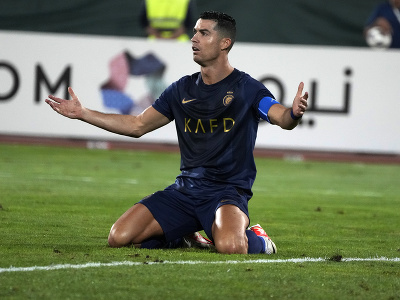 Cristiano Ronaldo počas zápasu Ázijskej ligy majstrov v iránskom Teheráne