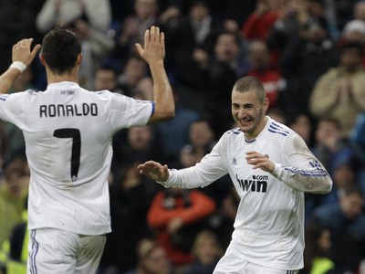 Cristiano Ronaldo a Karim Benzema
