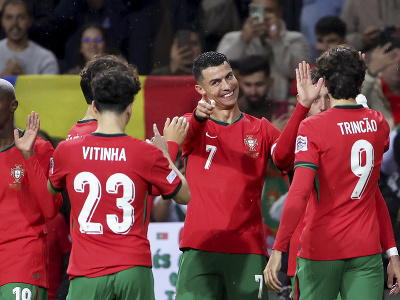 Cristiano Ronaldo oslavuje gól