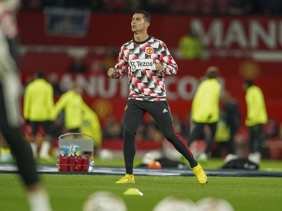 Cristiano Ronaldo počas rozvičky
