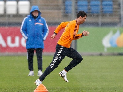 Cristiano Ronaldo na tréningu