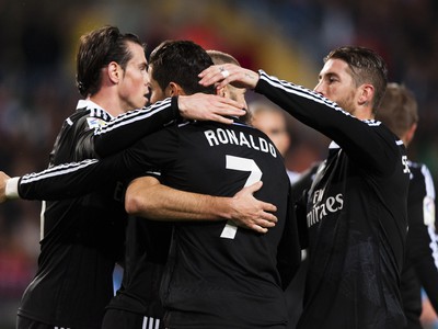 Gólové oslavy futbalistov Realu po zásahu Balea