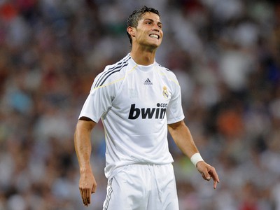 Cristiano Ronaldo počas zápasu proti Rosenborgu Trondheim