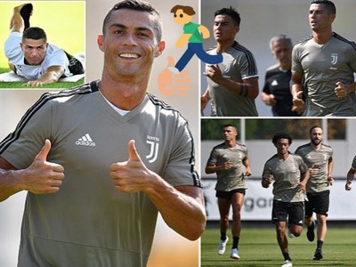S Cristianom Ronaldom je na tréningu Juventusu o zábavu postarané