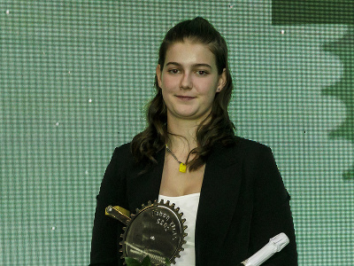 Bikrosárka Dominika Maníková, ktorá zvíťazila v kategórii BMX/Racing