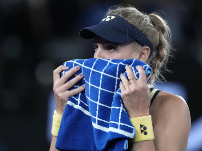 Ukrajinská tenistka Dajana Jastremská počas semifinále Australian Open 2024