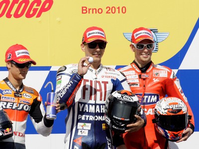 Dani Pedrosa, Jorge Lorenzo a Casey Stoner 