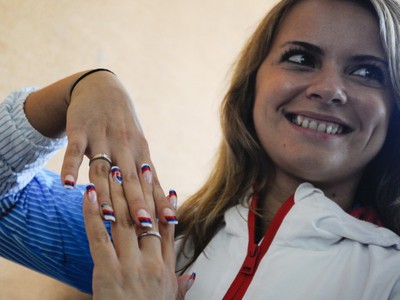Daniela Pešková pred odchodom na londýnsku olympiádu