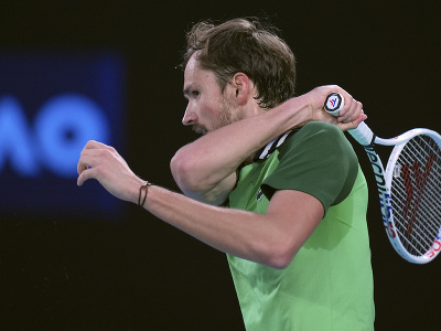 Ruský tenista Daniil Medvedev počas semifinále Australian Open 2024