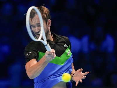 Daniil Medvedev v semifinálovom zápase Turnaja majstrov 2023