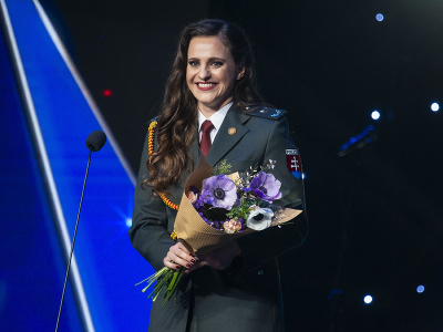 Športová strelkyňa Danka Barteková získala 1. miesto v kategórii najlepší jednotlivec počas slávnostného vyhlásenia výsledkov ankety Športovec roka 2023