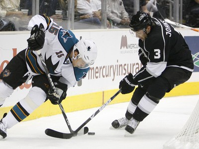 Dany Heatley a Jack Johnson