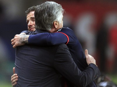 Carlo Ancelotti a David Beckham