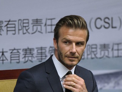 David Beckham počas návštevy