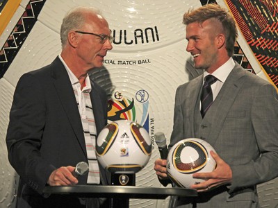 Franz Beckenbauer a David Beckham