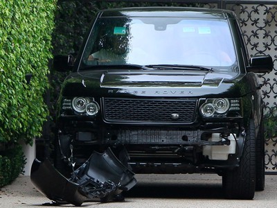 David Beckham havaroval pred svojím domom v Los Angeles