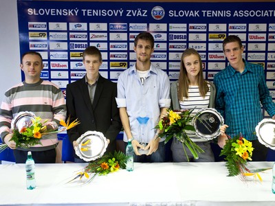 Dávid Chabreček, Matej Maruščák, Martin Kližan, Karolína Schmiedlová a Filip Horanský