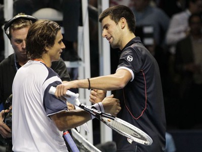 David Ferrer a Novak