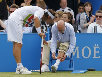 David Nalbandian a zranený