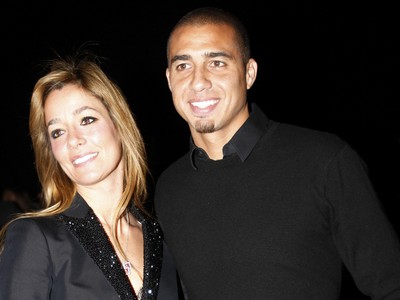 David Trezeguet s manželkou