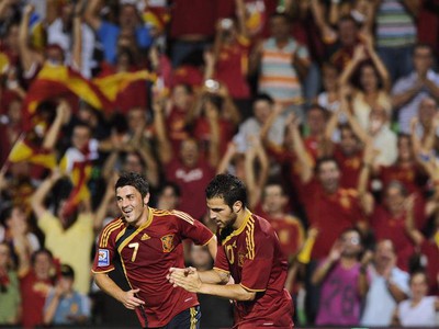 David Villa a Cesc