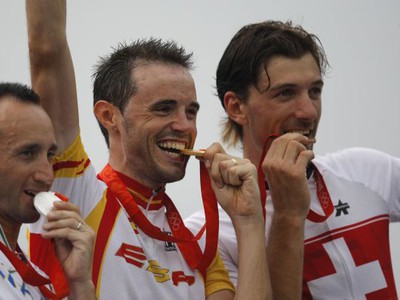 Davide Rebellin (vľavo) na