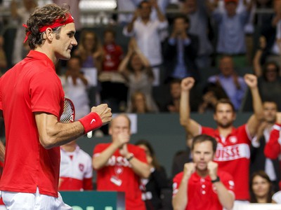 Roger Federer po vyhratom