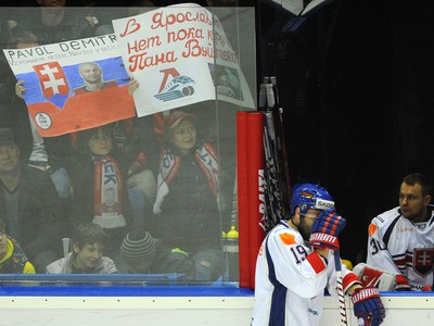 	Pavol Demitra na transparentoch ruských fanúšikov