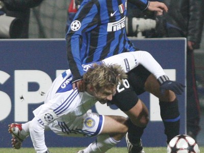 Andrej Ševčenko a Cristian Chivu
