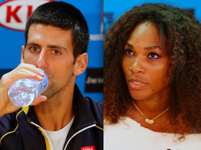 Novak Djokovič a Serena Williamsová