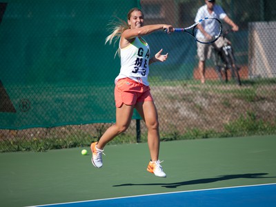 Dominika Cibulková počas tréningu