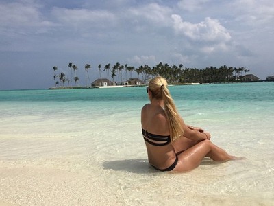 Dominika Cibulková si užíva chvíle na dovolenke