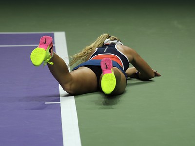 Dominika Cibulková sa raduje z triumfu na Turnaji majsteriek