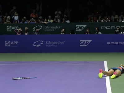 Dominika Cibulková sa raduje z triumfu na Turnaji majsteriek