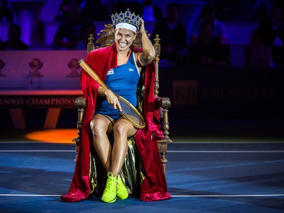 Slovenská tenistka Dominika Cibulková počas 9. ročníka tenisovej exhibície Tennis Champions