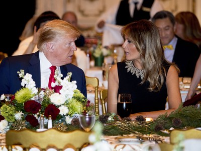 Americký prezident Donald Trump a prvá dáma Spojených štátov Melania Trumpová