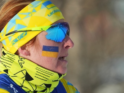 Ukrajinská bežkyňa na lyžiach