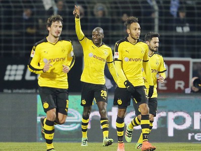 Radosť hráčov Dortmundu