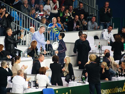 Dražba vecí Novaka Djokoviča počas Tennis Classic 2012