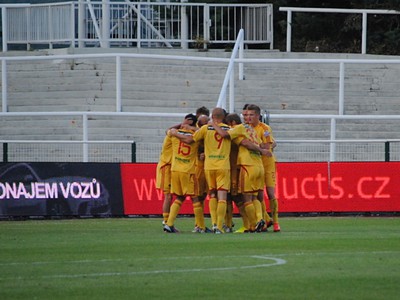 Gólové oslavy futbalistov Dukly