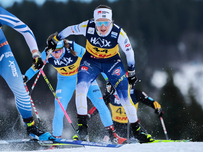 Ebba Anderssonová počas pretekov