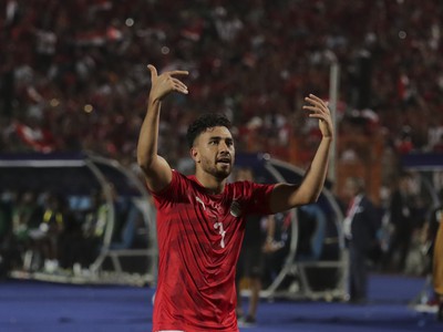 Mahmoud Hassan oslavuje gól
