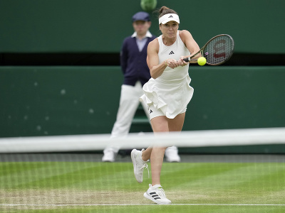 Elina Svitolinová počas semifinále Wimbledonu 2023