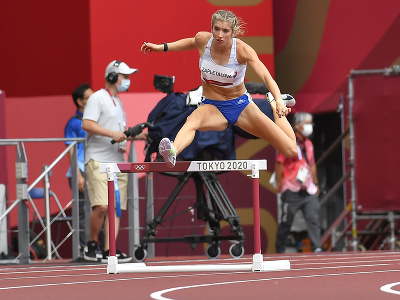 Na snímke slovenská atlétka Ema Zapletalová v kvalifikácii na 400 metrov 