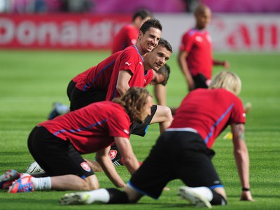 Milan Petržela počas tréningu českej reprezentácie na EURO 2012