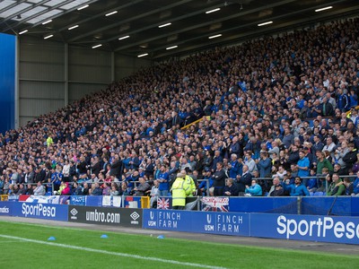 Na snímke diváci počas prvého zápasu 3. predkola Európskej ligy vo futbale Everton FC - MFK Ružomberok 
